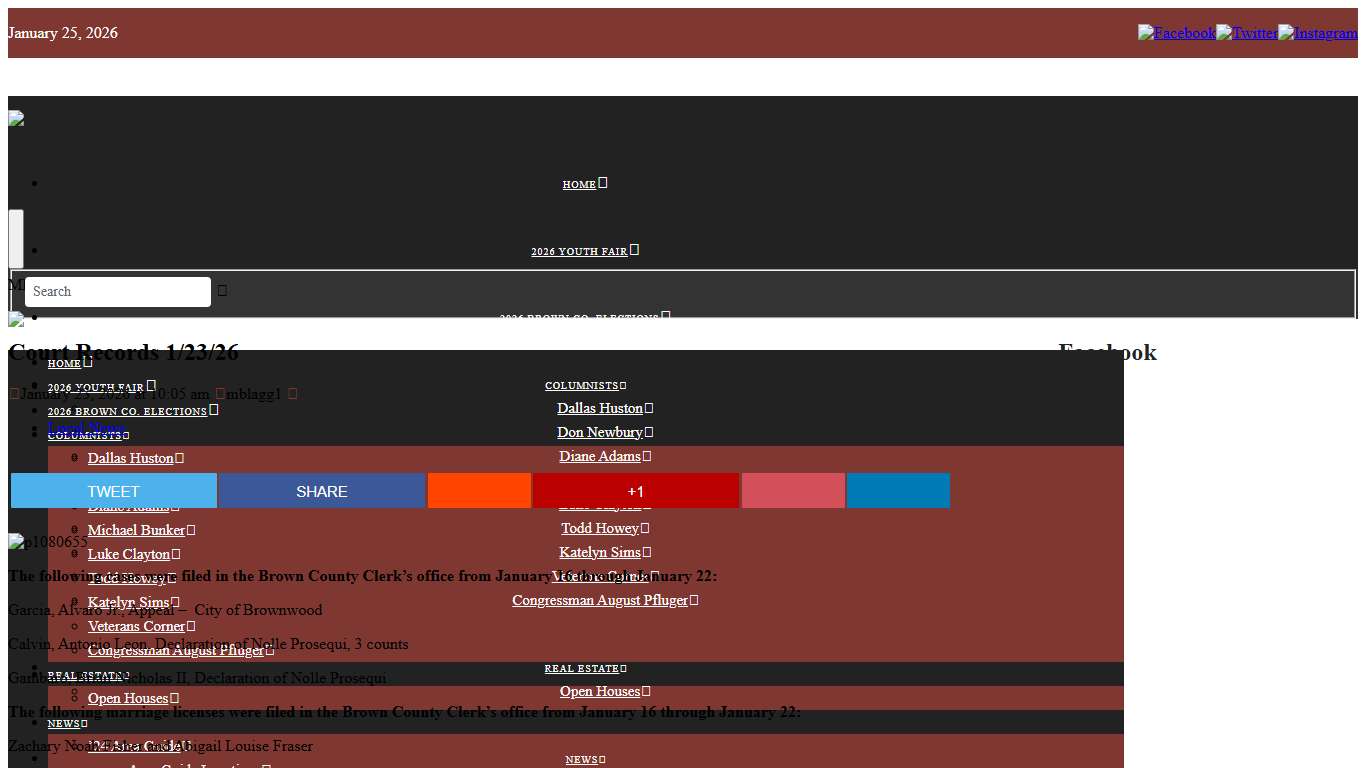 Court Records 1/23/26 Brownwood News